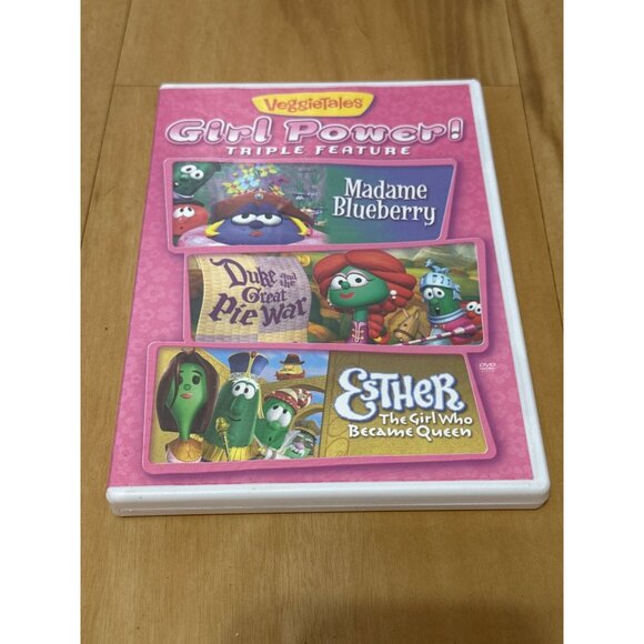 VeggieTales Girl Power Triple Feature DVD Madame Blueberry Duke & Great Pie War - Picture 2 of 5
